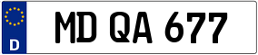 Trailer License Plate